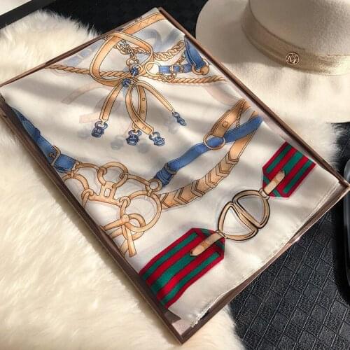 New 2020 Luxury Brand Women Silk Scarf Fashion Print Scarves Summer Shawls And Wraps Soft Pashmina Lady Bandana Foulard Hijabs