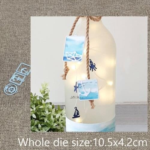 New Design Craft Metal stencil mold Cutting Dies Anchor sailboat decoration scrapbook die cuts Album Paper Card Craft Embossing