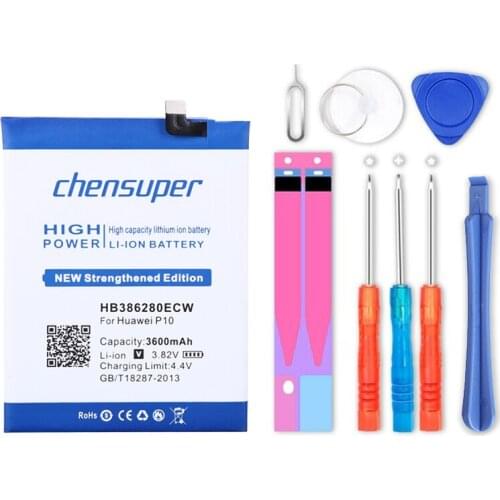 NEW 3600mAh High Quality Battery HB386280ECW Battery for Huawei Ascend P10+ Tracking Number