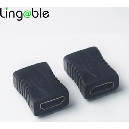 Lingable Adapter HDMI female to female F/F Extension Coupler Connector Converter Gold Plated for HDTV 1080P