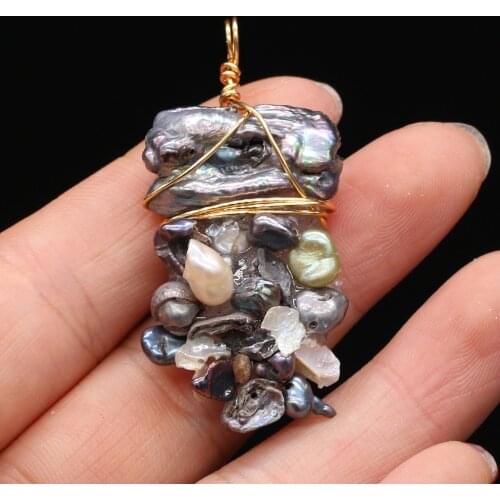 New Style Fashion Pendant Natural freshwater Pearl Irregular Winding Stone For Jewelry Making DIY Necklace Bracelet Accessory