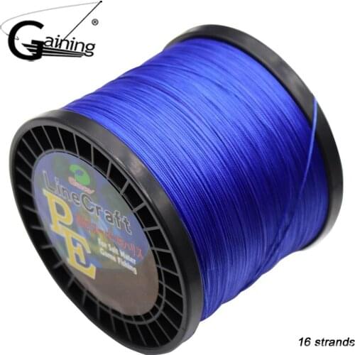 PE Braid Line 16 Strands Braided Fishing Line 1000m Multi Color Super Strong Japan Multifilament Fishing Pe Line 308LB 94LB 59LB