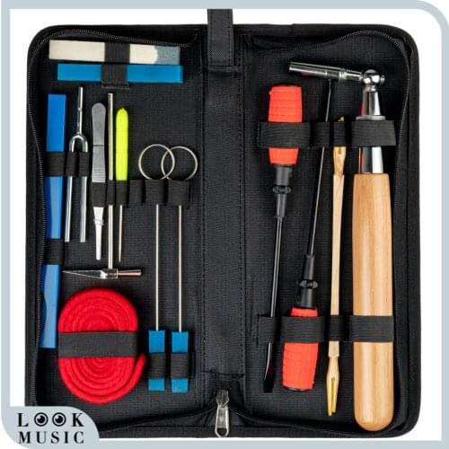 Professional Piano Tuning Kit Tuner Tools Set Piano Tuning Tool Wooden Handle Fixed Tuning Wrench With Bag