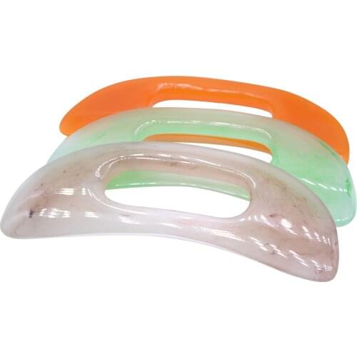 Natural Beeswax Gouache Scraper Resin Guasha Board Back Neck Body Acupuncture Scrapping Therapy Gua Sha Massage Tool Health Care