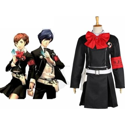 High-Q Unisex Japan Anime Cos PERSONA3 Shin Megami Tensei: Persona 3 Cosplay Costumes Gekkoukan Uniform Suits
