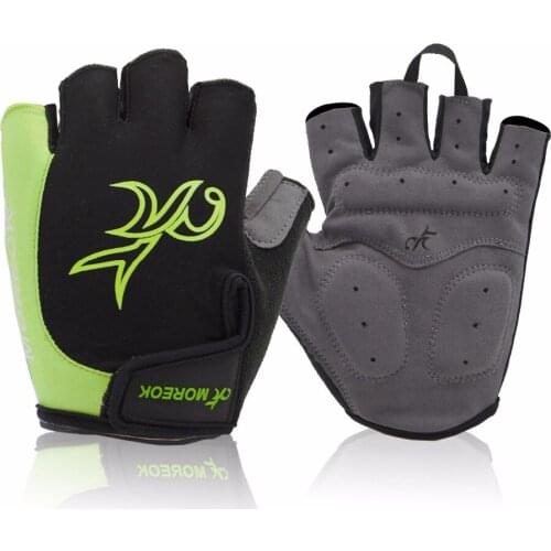MOREOK Cycling Gloves Half Finger Mens Womens Summer Sports Shockproof Bike Gloves GEL MTB Bicycle Gloves Guantes Ciclismo