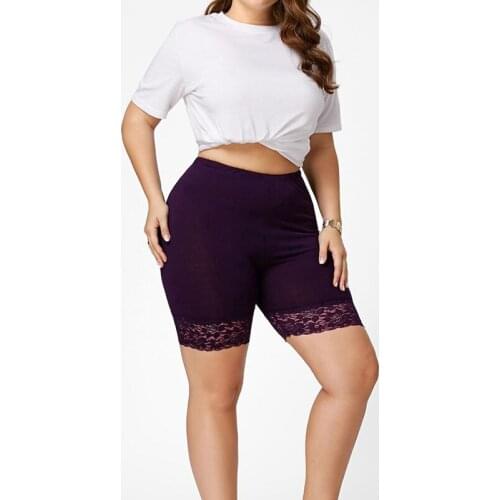 High Quality New Summer Women Lace Patchwork Short Leggins Comfortable Thin Pants Under Skirt Malfunction Plus Size