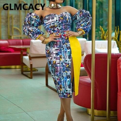 Women Long Sleeve Off Shoulder Bodycon Midi Dress Classy Evening Party Dress