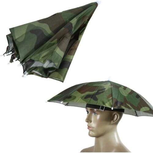 1PCS outdoor Large Double Layer Fishing Umbrella Hat Hiking Camping Beach Sunshade Sunny Rainy Cap For Men Women Umbrellas
