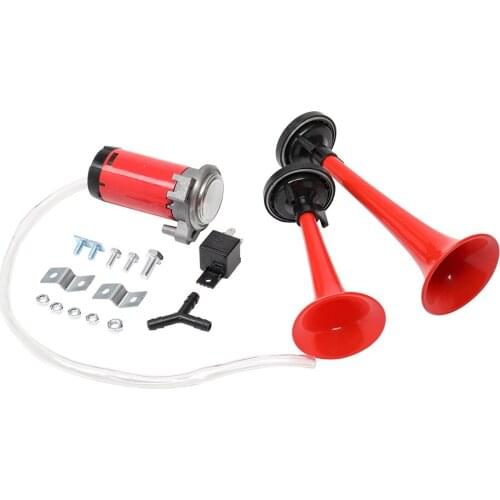 178DB 2 Car 12v 24v Horn Compressor Kit for Trucks, Trains, Trucks and Ships Motorcycle Horn