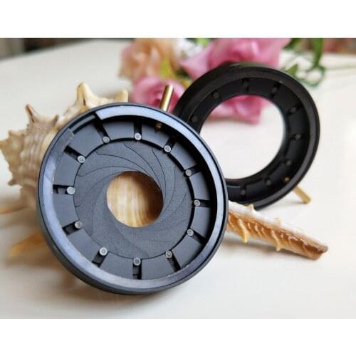 100pcs 1.5-23mm Amplifying Diameter Metal Zoom Optical Iris Diaphragm Aperture Condenser for Digital Camera Microscope Adapter