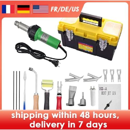 19pcs 220V 1600W Plastic Welding Gun Hot Air Torch Heat Gun Welder For PVC Vinyl Floor PP PE Water Tank Geomembrane