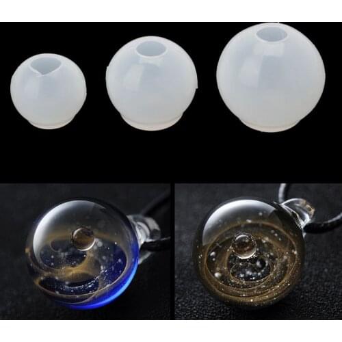 20 25 30mmUniverse Ball Pendant Epoxy Resin Silicone Mold Jewelry Making Tools X4YA