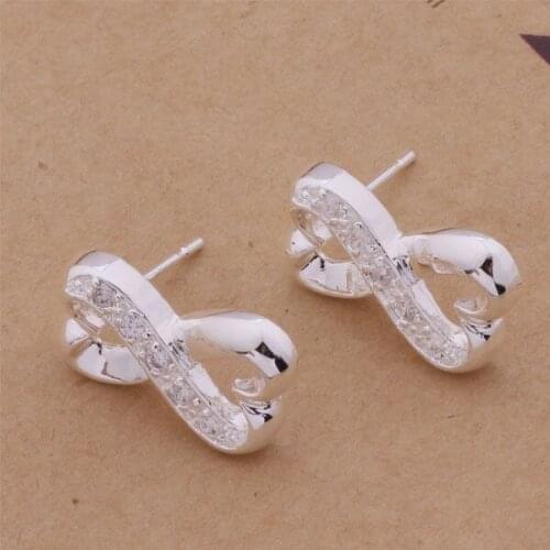 AE149 Trendy wholesale earrings , fashion jewelry , 8 shape inlaid stone /bgkajxra bgxajyea