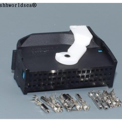 Worldgolden 54 Pin 4E0 972 144 Automotive Connector With Terminal 4E0972144 ECU For Volkswagen Audi BMW Bluetooth Plug A6 A4 A8