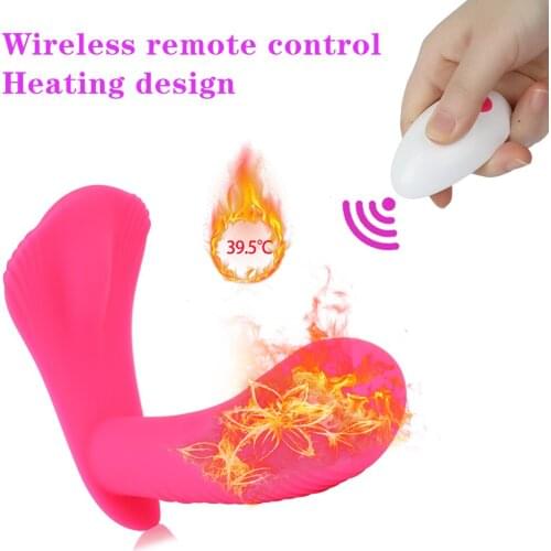 Wireless Remote Going Out Wearable Dildo Vibrator 10 Speeds G Spot Clitoris Stimulator Heating Vibrator Adult Sex Toys for Women