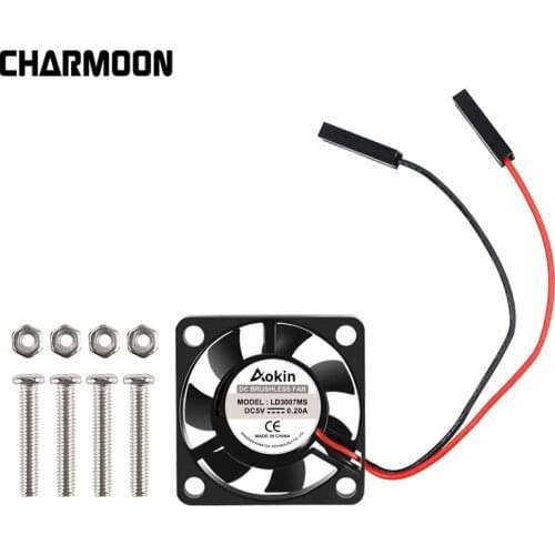 Brushless CPU 5V / 3.3V Cooling Fan with Screws for Raspberry Pi 3 / Pi 2 Model B RPI B