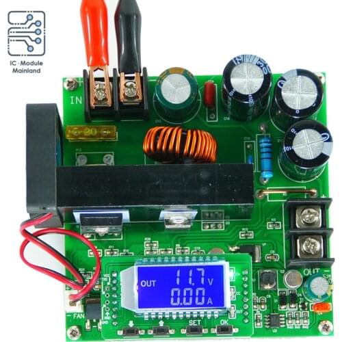 BST900W DC-DC 15A CNC LCD Display Boost Converter Board Step Up Power Supply Module 8-60V to 10-120V Voltage Transformer Module