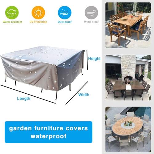32 Sizes Silveroutdoor Patio Garden Furniture Waterproof Covers Sofa Cover Outdoor Cover Protective Cover For Garden Furniture