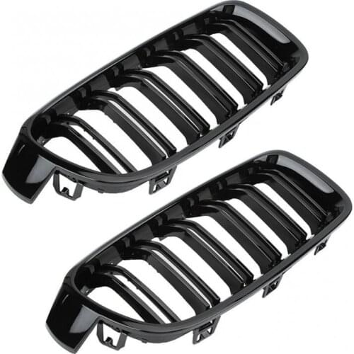 Hot selling bright black double plate air inlet grille kidney 51137263481 For bmw F35 2012- (paired) auto parts