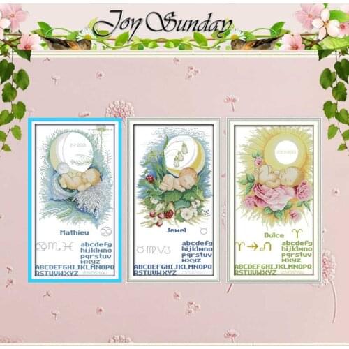 Moon Baby Patterns Counted Cross Stitch 11 14CT Cross Stitch Set wholesale Cartoon Angel Cross-stitch Kits Embroidery Needlework