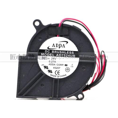 New original axial fan AD7524UB 24V 0.27A projector and camera special cooling fan 7530 7cm blower
