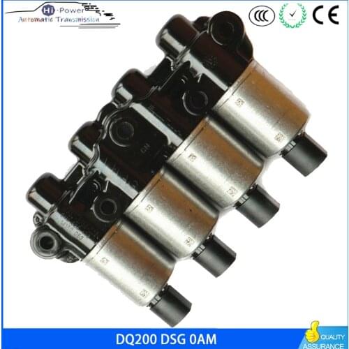 Original Transmission Solenoids Kit DSG 7 Speed DQ200 OEM For Audi V W Skoda Seat Transmission oil control Solenoid Pack 0AM