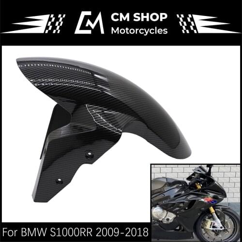 For BMW S1000RR S1000R 2009 2010 2011 2012 2013 2014-2018 Carbon Fiber Front Fender Guard Splash Proof Front Fender