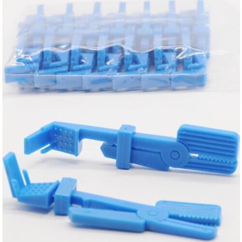 Dental Clinic Plastic Snap X-Ray Clamp Film Holder Clip Autoclavable Tools For Dentist Lab Equipment Blue