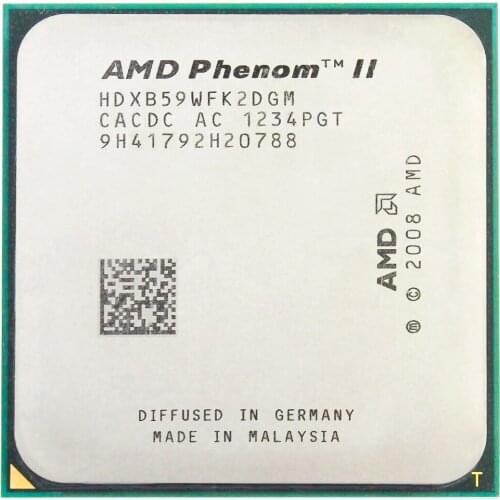 AMD Phenom II X2 B59 CPU Processor Dual-Core (3.4Ghz/ 6M /80W / 2000GHz) Socket am3 am2
