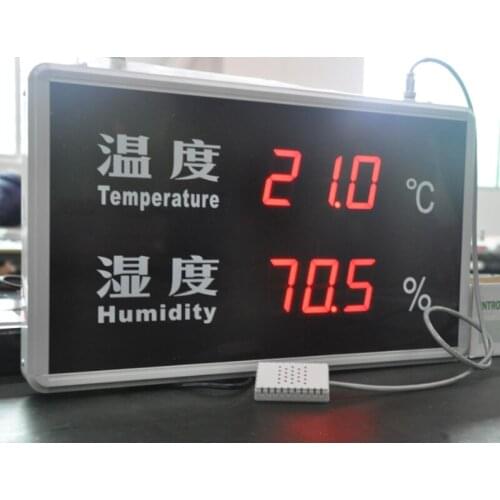 Industrial Thermometer Display Large Transmitter High Precision Wall Mounted Sensor Display Recorder Have records
