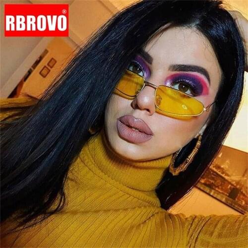 RBROVO 2021 Cat Eye Glasses Women Small Metal Sunglasses Women/Men Luxury Brand Eyewear Women Vintage Lentes De Sol Mujer UV400