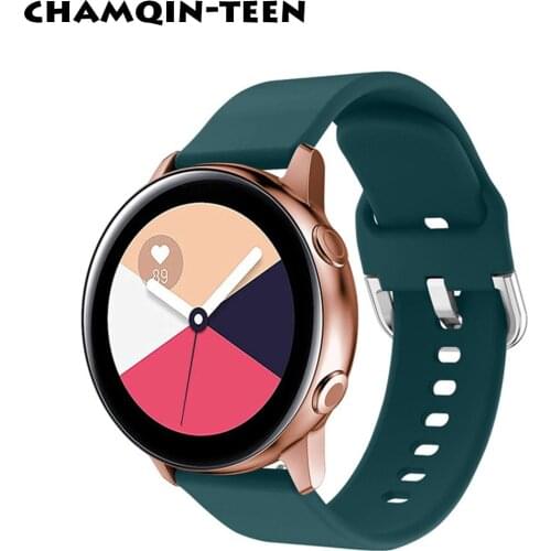 New color 22mm 20mm Band For Amazfit Bip GTR straps Active2 For SAMSUNG Galaxy Watch 42 46mm galaxy watch 3 45mm 41mm Silica gel