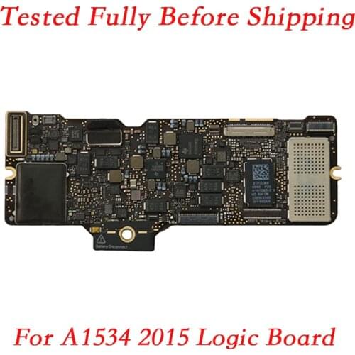 Tested Macbook Retina 12' a1534 motherboard 2015 12 inch Core M-5Y31 M-5Y51 M-5Y71 8G 256G 500G Logic Board 820-00045 EMC 2746