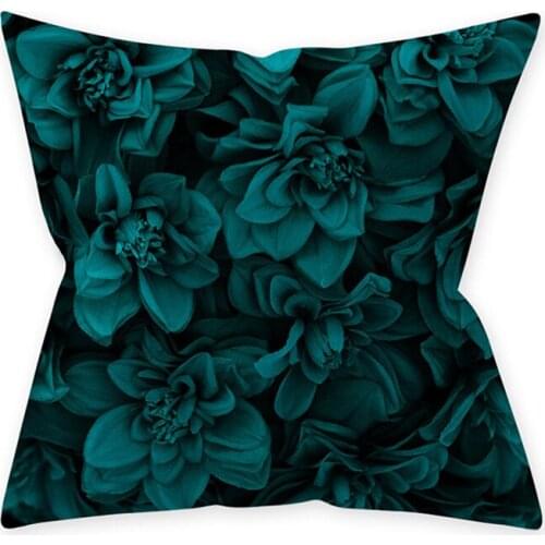 Green Series Pillowcase Teal Fashion Pillow Case Sofa Car Decor Gifts Presents For Friends Family Creative Fun Cushion Cover