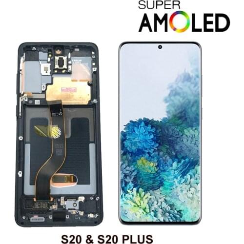 Super Amoled For Samsung Galaxy S20 G980 LCD Display Touch Screen Assembly Replace For Samsung S20+ PLUS G985 G985F LCD