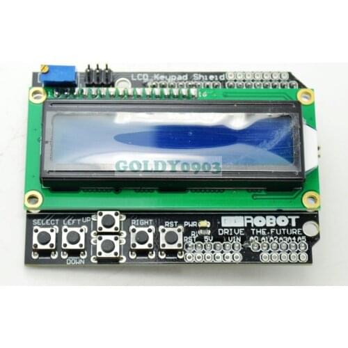 LCD1602 Character LCD Keypad Shield