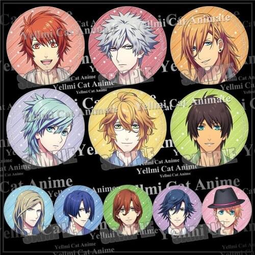 1pc Anime Uta no Prince Sama Kurusu Ichinose Aijima Cecil Badges Brooch Icons Iron Iocns