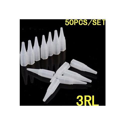 100pcs plastic disposable tattoo tips permanent makeup eyebrow 3RL cosmetic embroidery tattoo nozzle tips set
