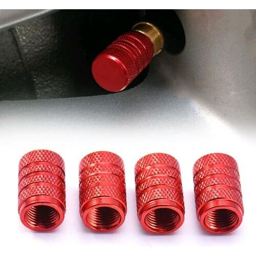 4pcs Car Wheel Tyre Valve Stems Air Dust Cover Screw Cap Aluminium Accessories Tire Rim Valve Air Port Dust Cover Stems Caps New