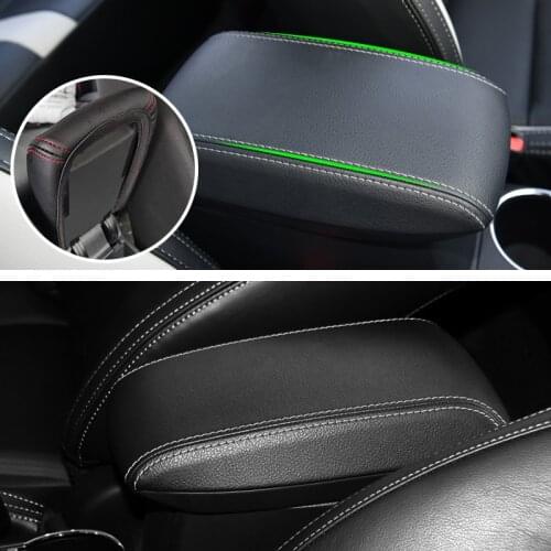 Car Microfiber Leather Center Console Armrest Box Cover Protective Trim For Toyota Corolla 2014 2015 2016 2017