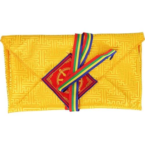 Buddhist Scripture Bag Manzab Pattern Embroidery Hand Copying Sutra Treasure Schoolbag Cloth