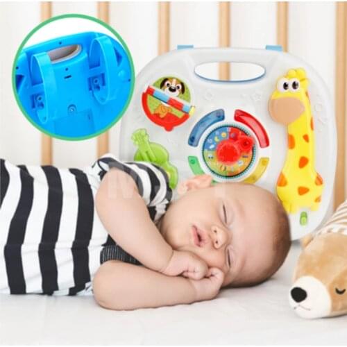 Baby Early Education Toys Musical Instrument Learning Table Animal Pattern Light Music Interactive Multifunctional Table