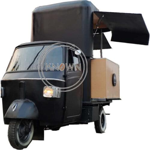 Commercial street mobile coffee ice cream tricycle fast food truck cart