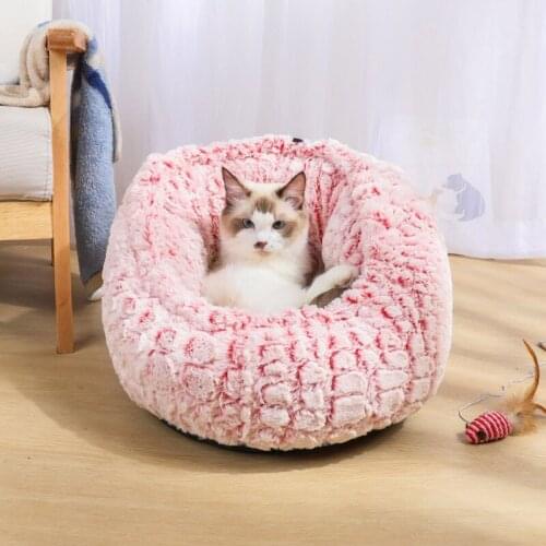 Pet Cat Bed Washable Plush Dog Kennel Cat House Super Soft Cotton Mats Sofa for Kitten Chihuahua Sleeping Dog Basket Pet Bed