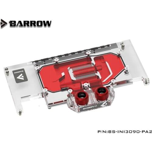 Barrow GPU Water Block for INNO RTX 3090 Full Cover Watercooler, with Backplate, BS-INI3090-PA2 cooler gpu
