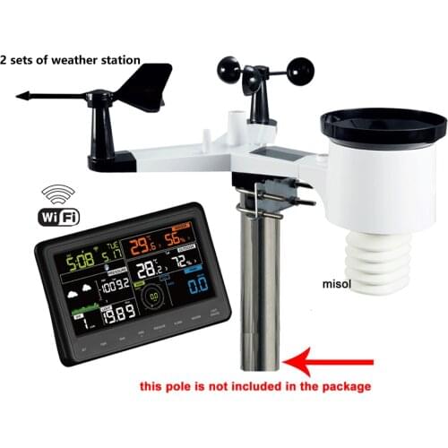 2 sets of Wireless weather station connect to WiFi, upload data to web wunderground, WS-WH2900