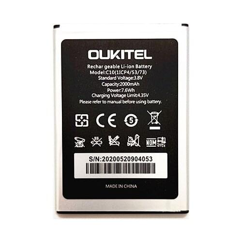+Tracking Number ! 100% New 2000mAh C10 Battery For Oukitel C10 Mobile Phone In Stock High Quality