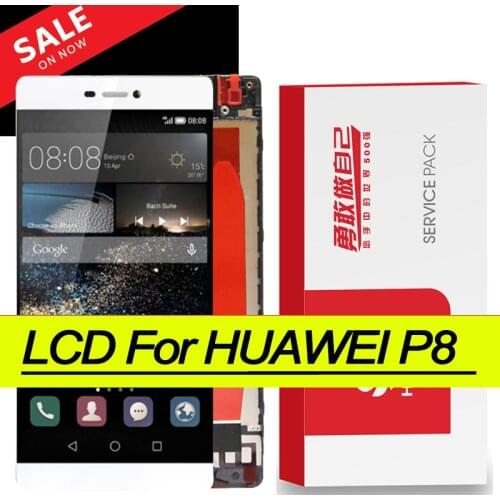 Original for Huawei P8 LCD Display Touch Screen Digitizer Assembly with Frame GRA_L09 GRA_UL00 GRA-L09 GRA-UL00 Repair Parts