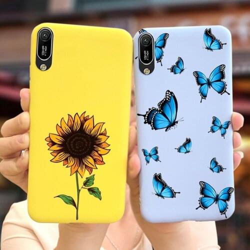 Sunflower Case For Huawei Y6 Pro 2019 Bumper Silicone Soft TPU Back Cover For Huawei Y6 Pro 2019 MRD-LX2 Phone Cases 6.09'' Capa